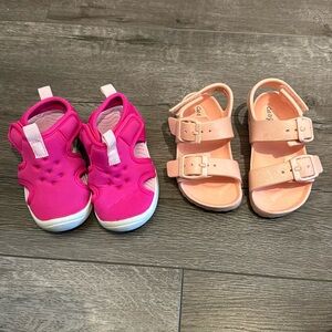 2 Cat and Jack Shoes - Swim shoes and Sandals - size 6